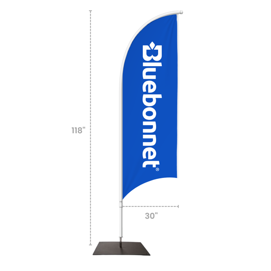 Banner | Feather Banner + Heavy Duty Square Base